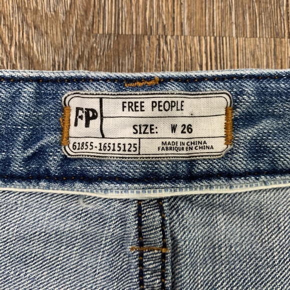 Free People Button Fly Denim Shorts - Picture 5 of 5